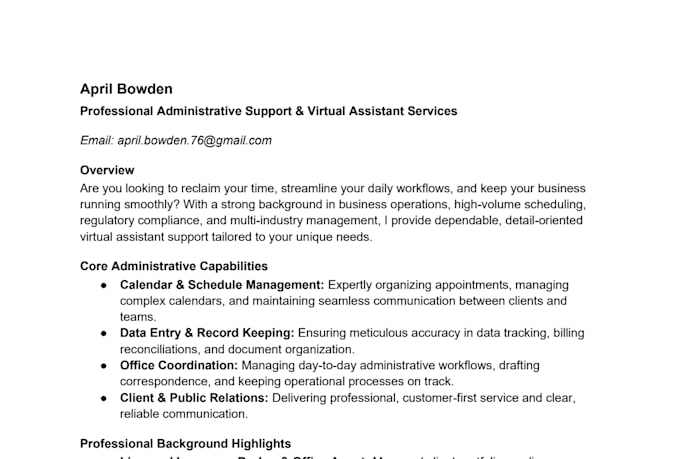 be your virtual assistant for admin tasks